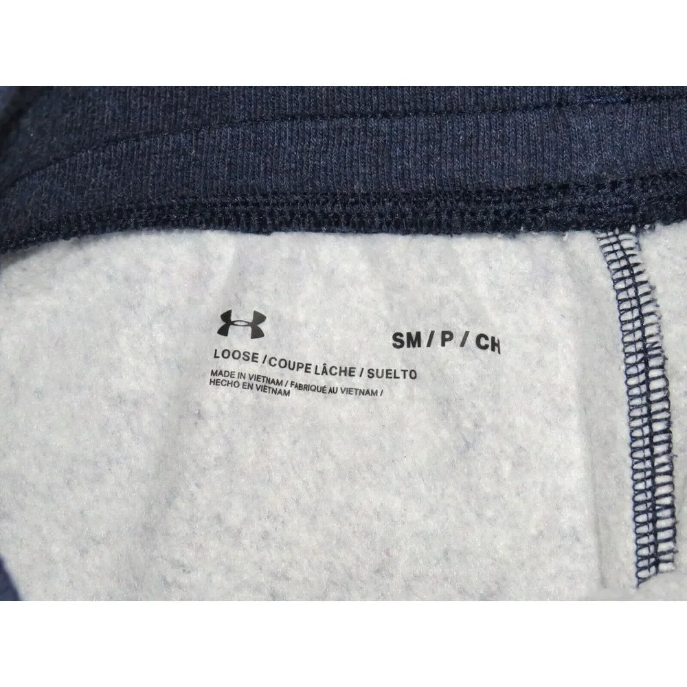 NEW! Men's Under Armour‎ Dark Blue Draw String Hustle Fleece Shorts Small NWT!